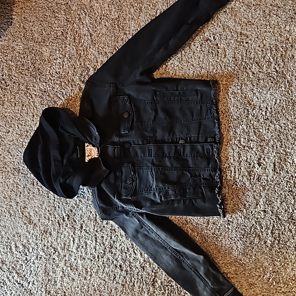 Girls Black Jean Jacket
